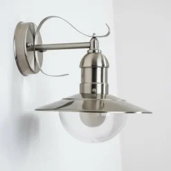 Applique murale d'extérieur Broni Acier inoxydable, 1 lumière