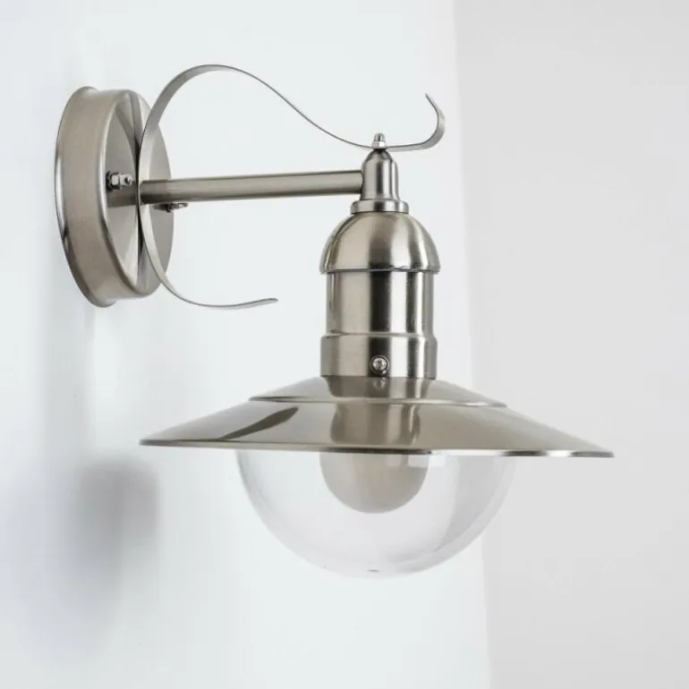 Applique murale d'extérieur Broni Acier inoxydable, 1 lumière