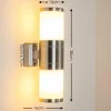 Applique murale d'extérieur TOLSONA Acier inoxydable, 2 lumières