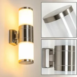 Applique murale d'extérieur TOLSONA Acier inoxydable, 2 lumières