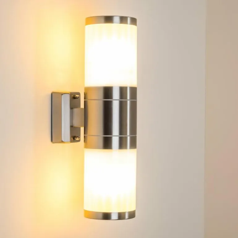 Applique murale d'extérieur TOLSONA Acier inoxydable, 2 lumières