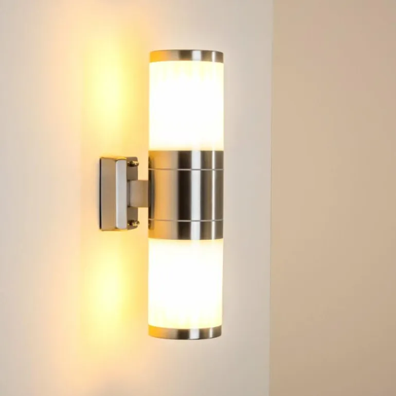 Applique murale d'extérieur TOLSONA Acier inoxydable, 2 lumières