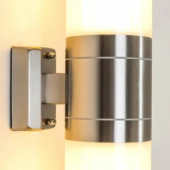 Applique murale d'extérieur TOLSONA Acier inoxydable, 2 lumières