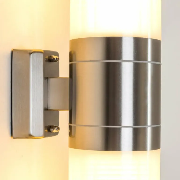 Applique murale d'extérieur TOLSONA Acier inoxydable, 2 lumières