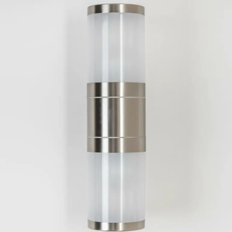 Applique murale d'extérieur TOLSONA Acier inoxydable, 2 lumières