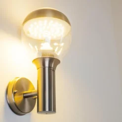 Applique murale d'extérieur CORDOVA LED Acier inoxydable, 1 lumière