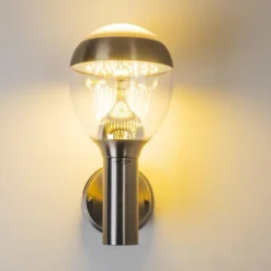 Applique murale d'extérieur CORDOVA LED Acier inoxydable, 1 lumière