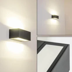 Applique murale d'extérieur GEMINI LED Anthracite, 1 lumière