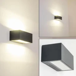 Applique murale d'extérieur GEMINI LED Anthracite, 1 lumière