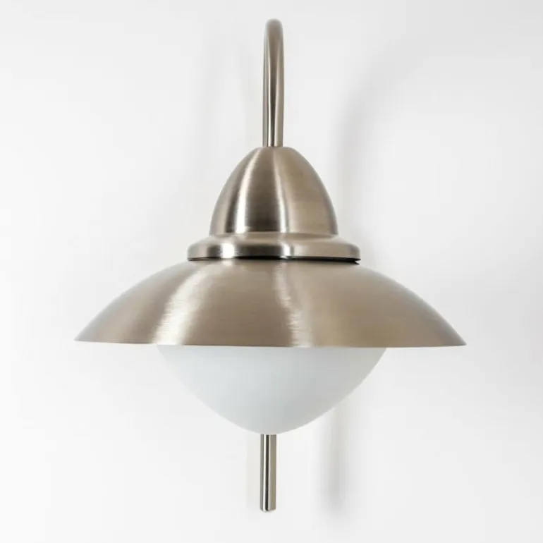 Applique murale d'extérieur Gielas Acier inoxydable, 1 lumière