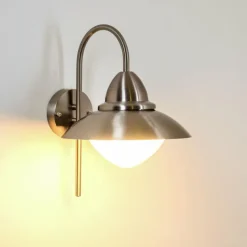 Applique murale d'extérieur Gielas Acier inoxydable, 1 lumière