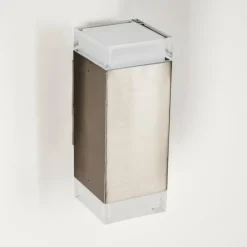 Applique murale d'extérieur Tibor LED Acier inoxydable, 2 lumières
