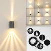 Applique murale d'extérieur Mora LED Gris, 2 lumières
