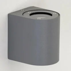 Applique murale d'extérieur Mora LED Gris, 2 lumières