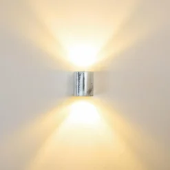 Applique murale d'extérieur Mora LED Zingué, 2 lumières