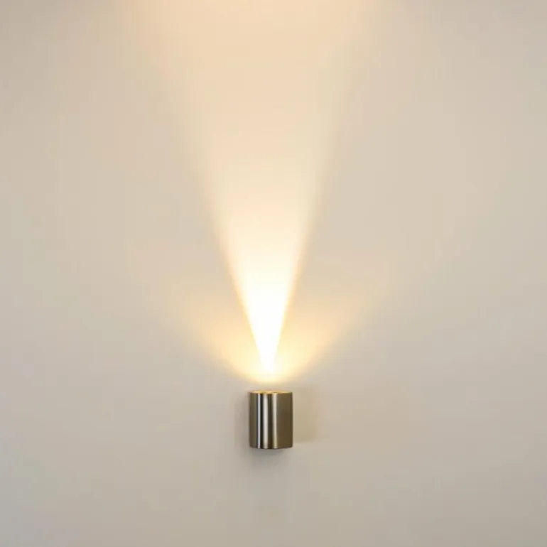 Applique murale d'extérieur Mora LED Acier inoxydable, 2 lumières