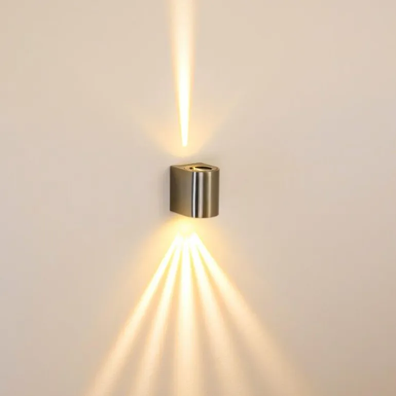Applique murale d'extérieur Mora LED Acier inoxydable, 2 lumières