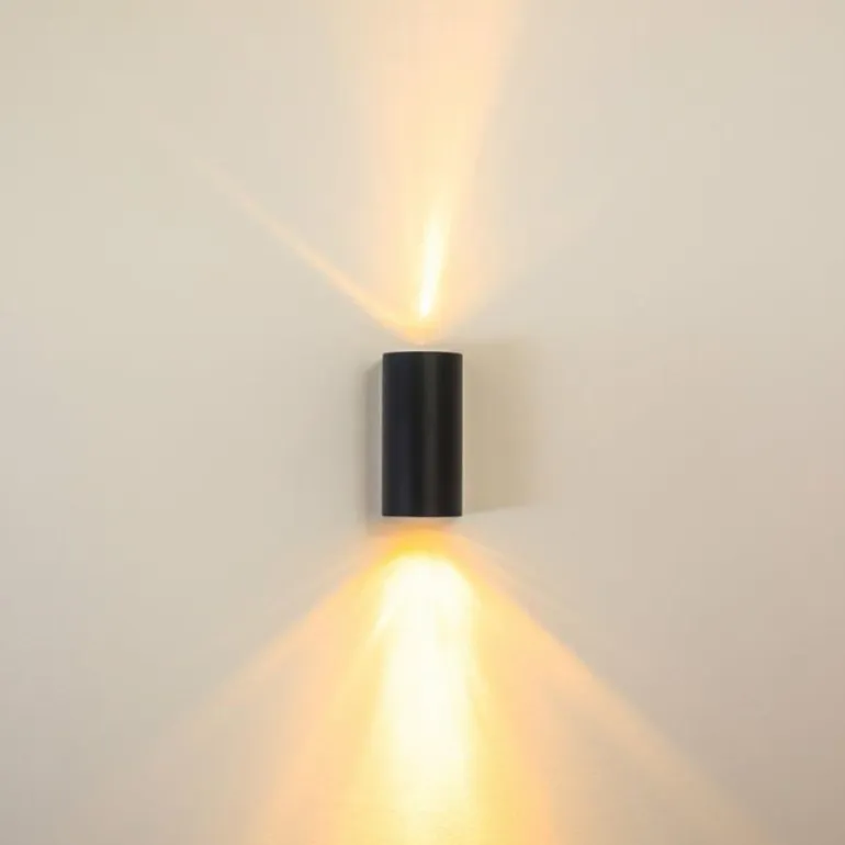 Applique murale d'extérieur Boda Noir, 2 lumières