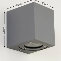 Applique murale d'extérieur Orsa LED Gris, 2 lumières