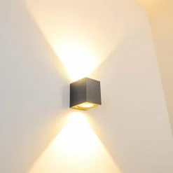 Applique murale d'extérieur Orsa LED Gris, 2 lumières