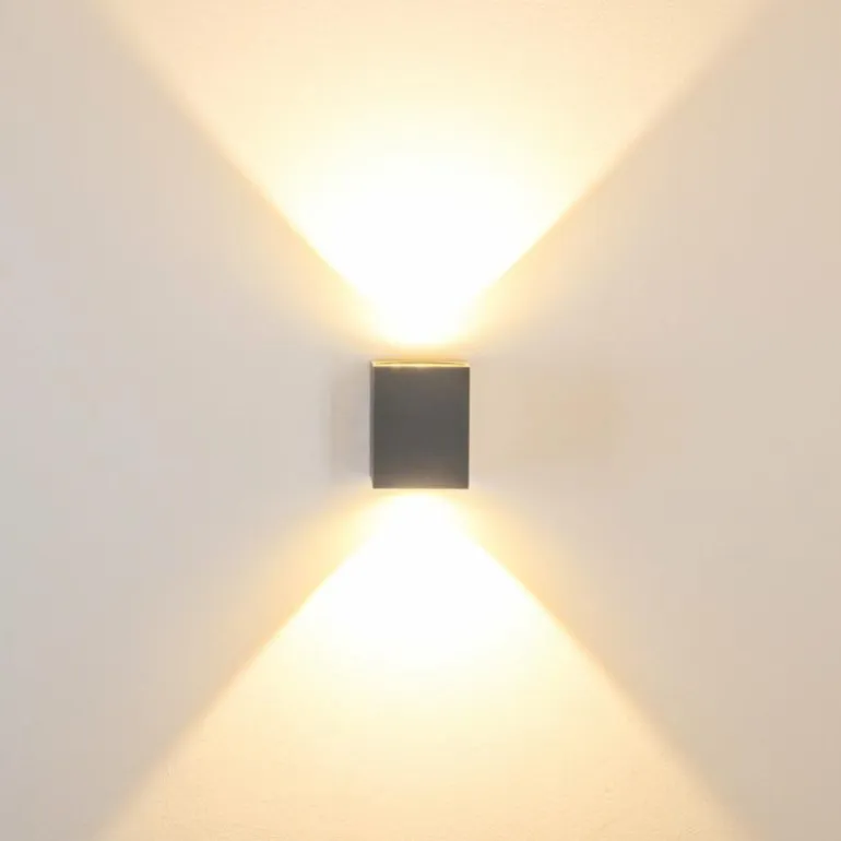 Applique murale d'extérieur Orsa LED Gris, 2 lumières