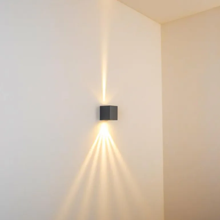 Applique murale d'extérieur Orsa LED Gris, 2 lumières