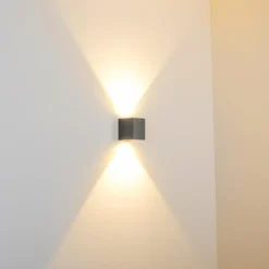 Applique murale d'extérieur Orsa LED Gris, 2 lumières