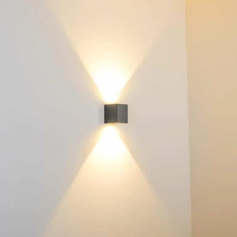Applique murale d'extérieur Orsa LED Gris, 2 lumières