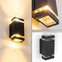 Applique murale d'extérieur Edevik Anthracite, 2 lumières