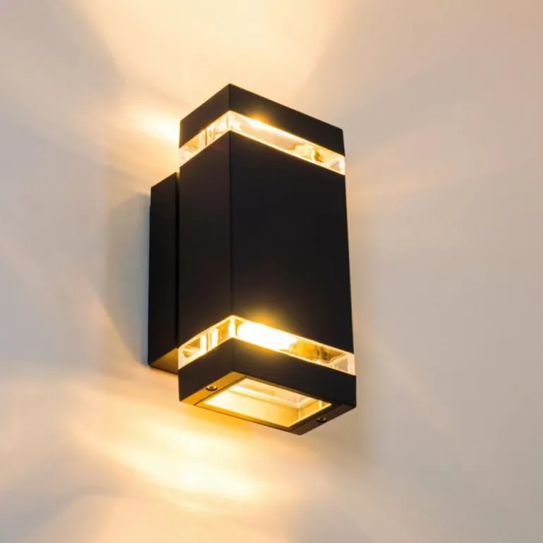 Applique murale d'extérieur Edevik Anthracite, 2 lumières