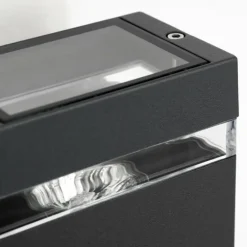 Applique murale d'extérieur Edevik Anthracite, 2 lumières