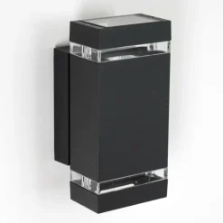 Applique murale d'extérieur Edevik Anthracite, 2 lumières