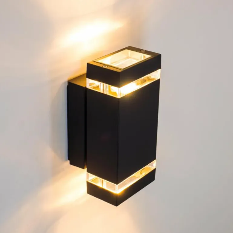 Applique murale d'extérieur Edevik Anthracite, 2 lumières