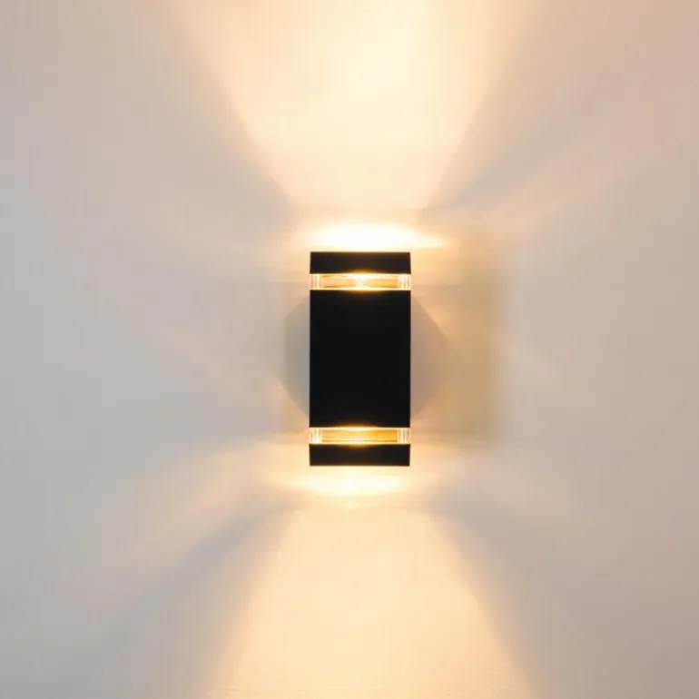 Applique murale d'extérieur Edevik Anthracite, 2 lumières