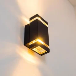 Applique murale d'extérieur Edevik Anthracite, 2 lumières