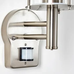 Applique murale d'extérieur Mulo Acier inoxydable, 1 lumière, Détecteur de mouvement