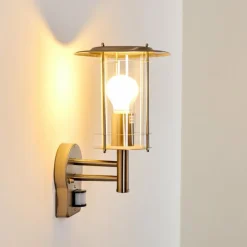 Applique murale d'extérieur Mulo Acier inoxydable, 1 lumière, Détecteur de mouvement