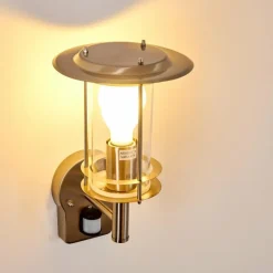 Applique murale d'extérieur Mulo Acier inoxydable, 1 lumière, Détecteur de mouvement