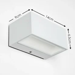 Applique murale d'extérieur Spider LED Blanc, 1 lumière