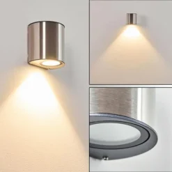 Applique murale d'extérieur Vano LED Acier inoxydable, 1 lumière