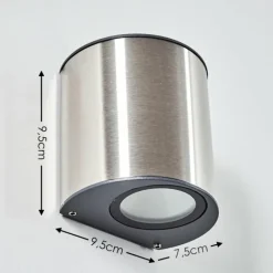 Applique murale d'extérieur Vano LED Acier inoxydable, 1 lumière