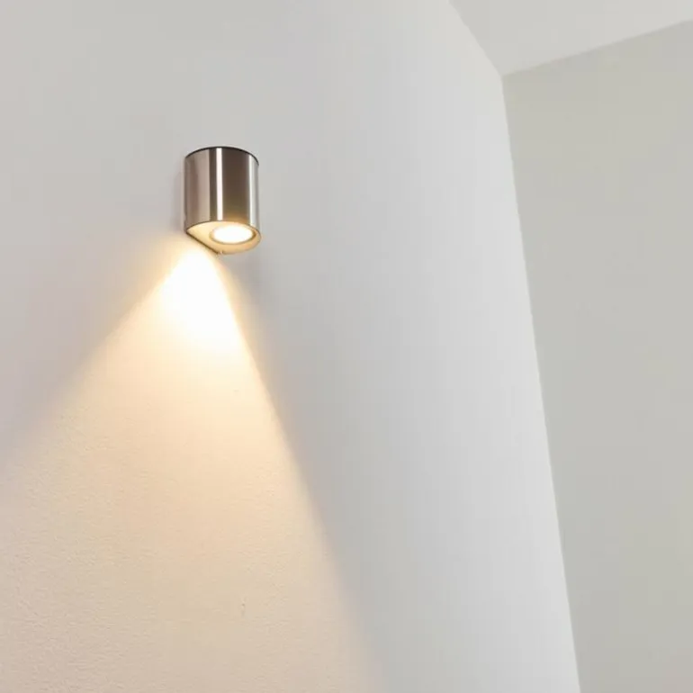 Applique murale d'extérieur Vano LED Acier inoxydable, 1 lumière