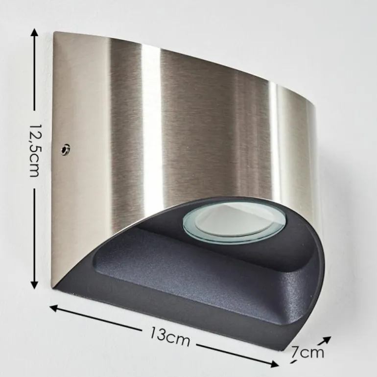 Applique murale d'extérieur Vano LED Nickel mat, 2 lumières
