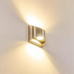 Applique murale d'extérieur Vano LED Nickel mat, 2 lumières