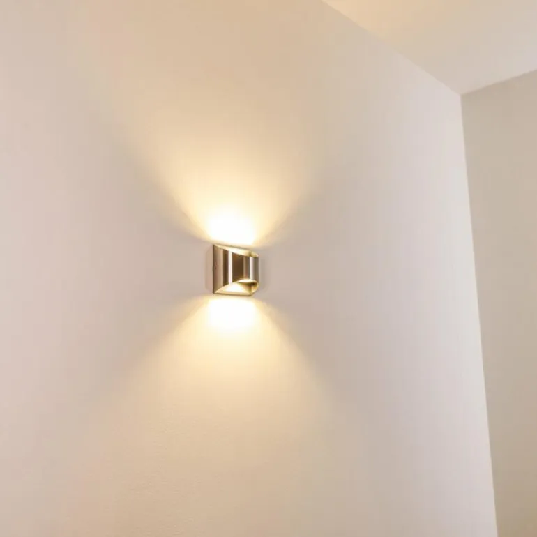 Applique murale d'extérieur Vano LED Nickel mat, 2 lumières