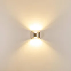 Applique murale d'extérieur Vano LED Nickel mat, 2 lumières