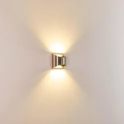 Applique murale d'extérieur Vano LED Nickel mat, 2 lumières