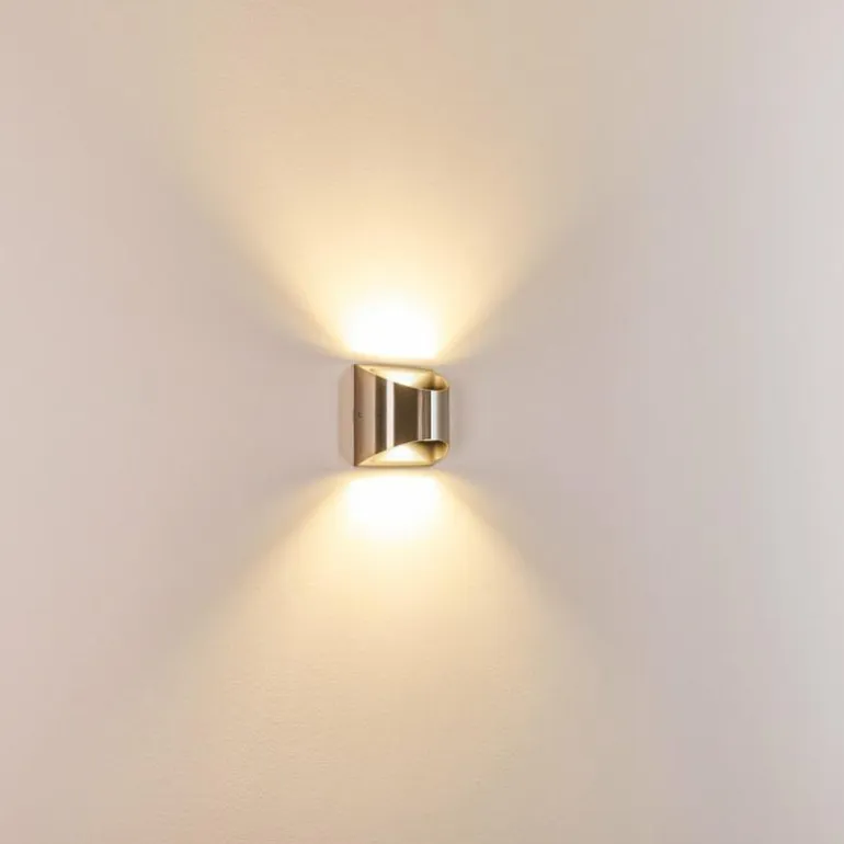 Applique murale d'extérieur Vano LED Nickel mat, 2 lumières