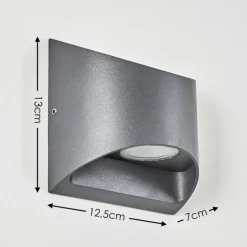 Applique murale d'extérieur Vikom LED Anthracite, 2 lumières