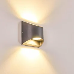 Applique murale d'extérieur Vikom LED Anthracite, 2 lumières